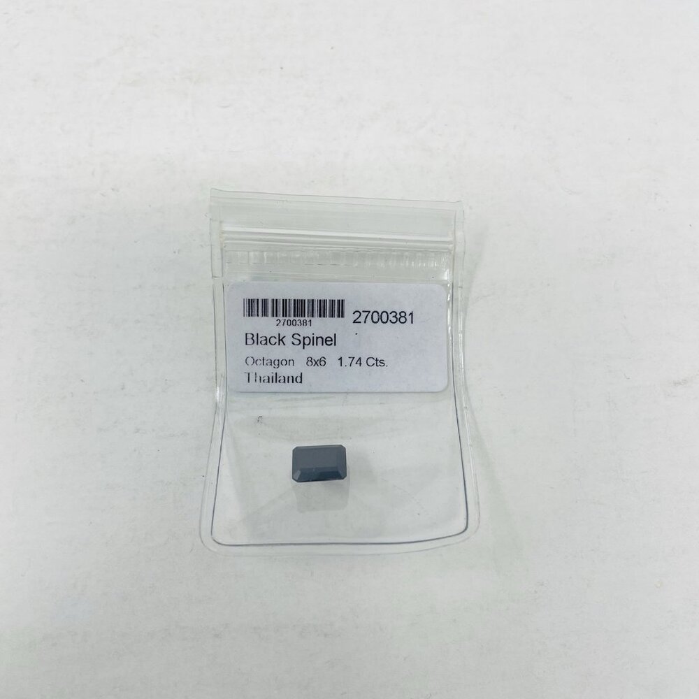 Shop LC‎ Thai Black Spinel Octagon 8x6 mm Loose Gemstone for Jewelry Making 5077
